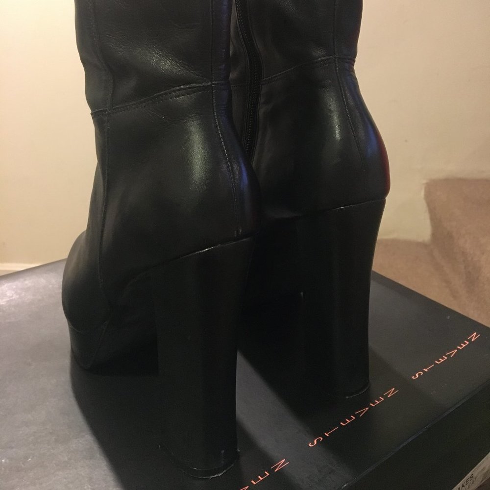 Steve Madden Steven Drakes Black Platform Boot 8.5 - Picture 3 of 9